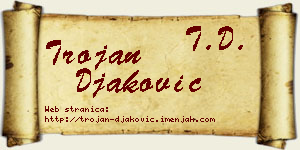 Trojan Đaković vizit kartica